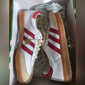 Adidas Sporty & Rich White and Red Sambas women’s